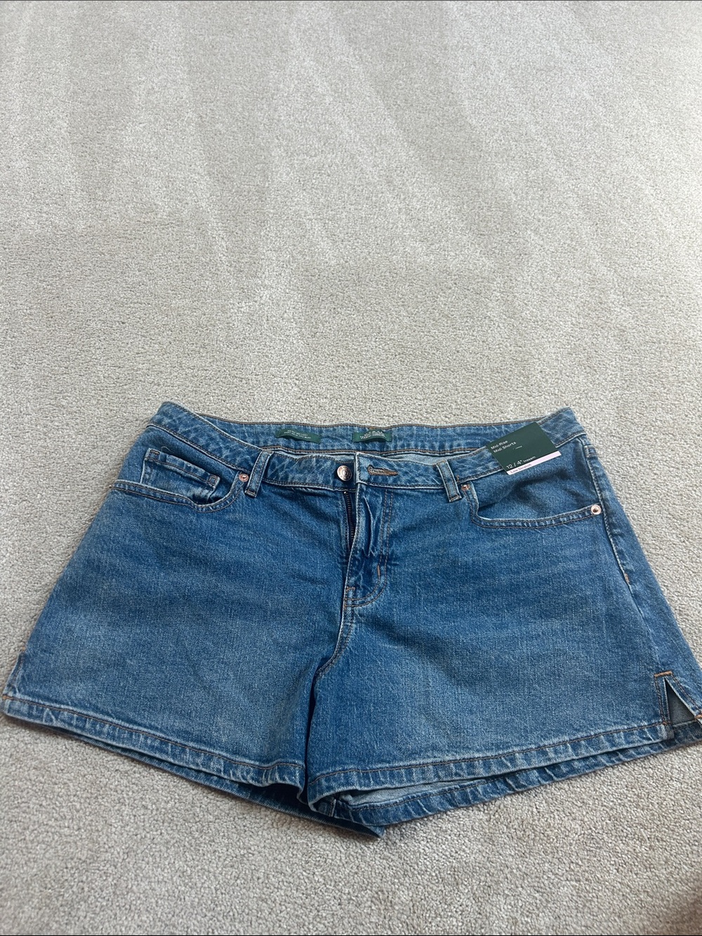 Denim Mid-Rise Women’s Shorts - Blue